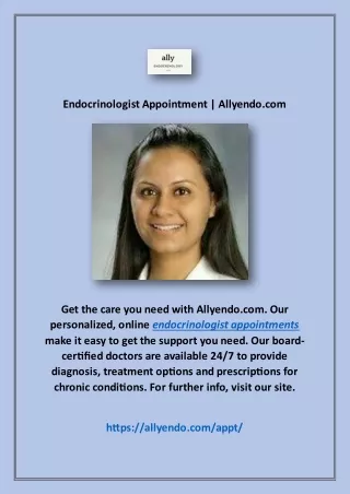 endocrinologist appointment allyendo com