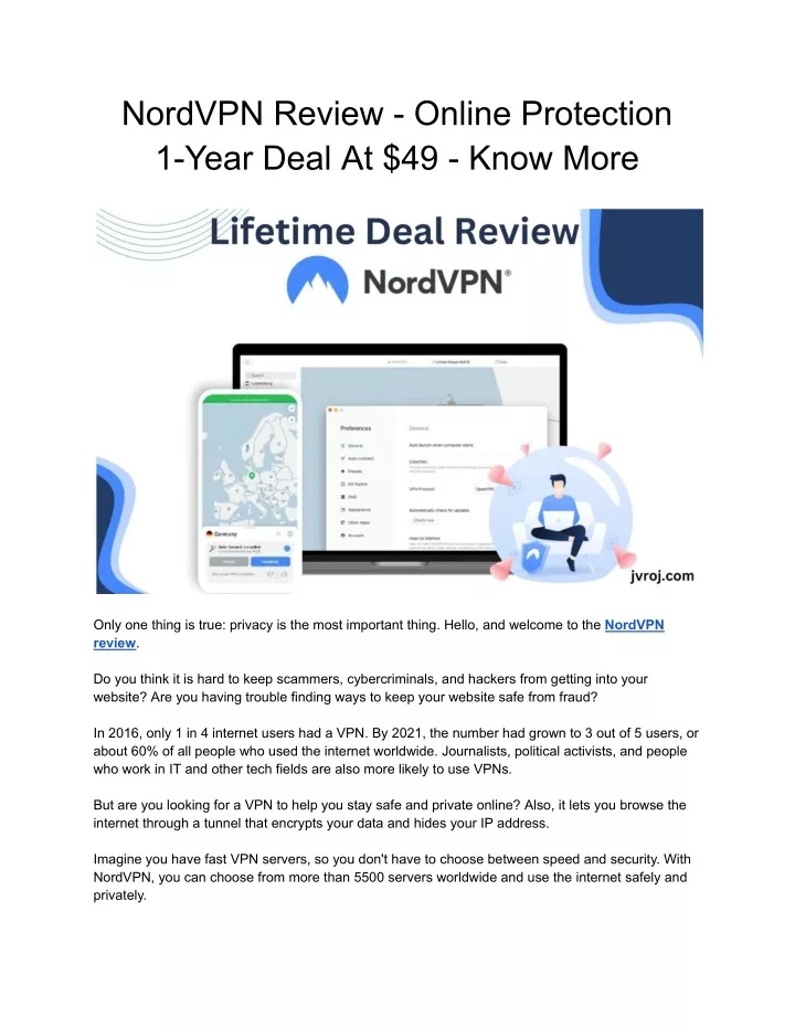 nordvpn review online protection 1 year deal
