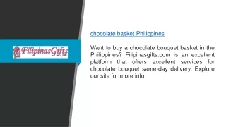 Chocolate Basket Philippines  Filipinasgifts.com