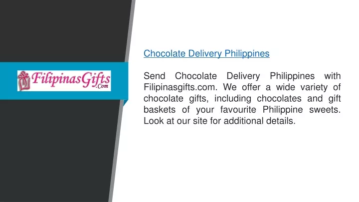 chocolate delivery philippines send chocolate