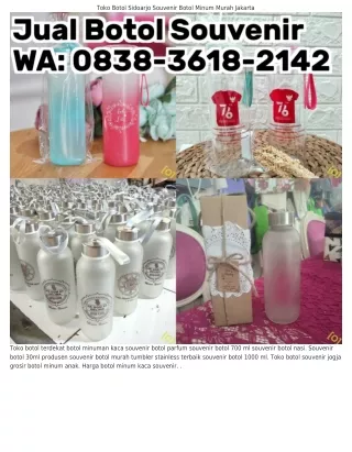 ౦8ᣮ8•ᣮᏮ18•ᒿ1ㄐᒿ (WA) Grosir Botol Minum Anak Souvenir Botol