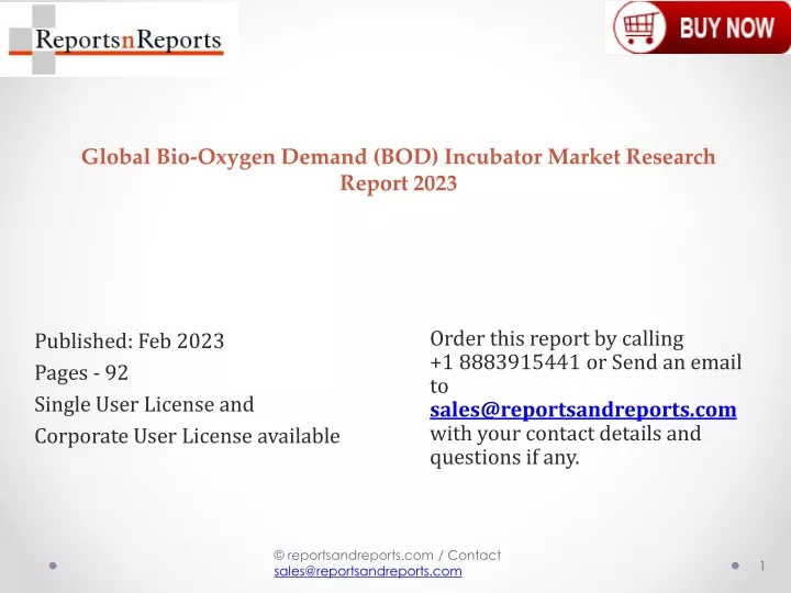 global bio oxygen demand bod incubator market research report 2023