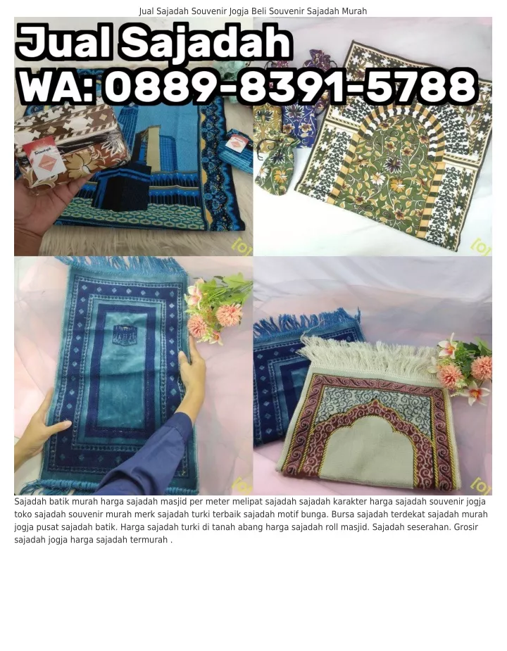 jual sajadah souvenir jogja beli souvenir sajadah