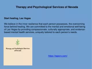 Therapy and Psychological Services of Nevada