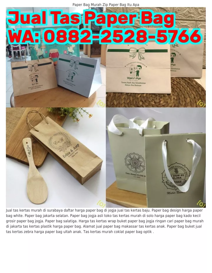 paper bag murah zip paper bag itu apa