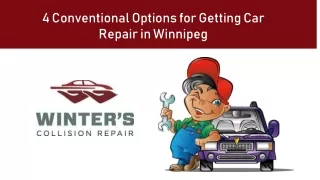 4 Conventional Options for Getting Car Repair in Winnipeg