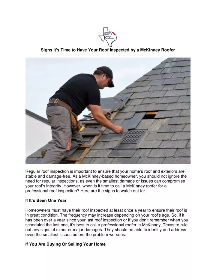 signs it s time to have your roof inspected