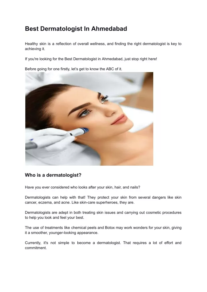 best dermatologist in ahmedabad