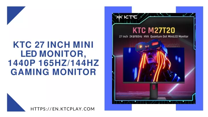 ktc 27 inch mini led monitor 1440p 165hz 144hz