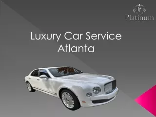 Luxury Car Service Atlanta