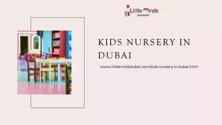 Kids nursery in Dubai
