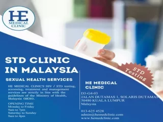 STD clinic in Malaysia - HE MEDICAL CLINIC