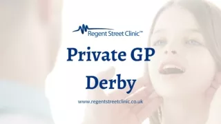 Private GP Derby clinic