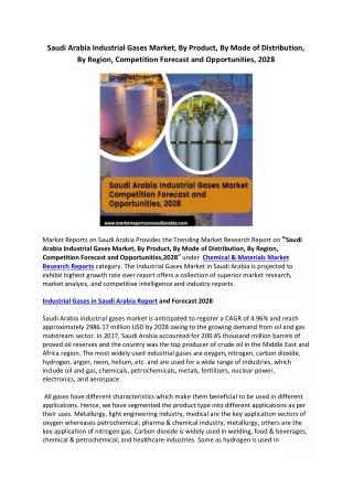 Saudi Arabia Industrial Gases Marke pdf file