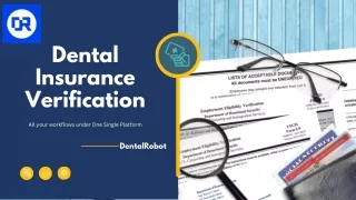 Streamline Your Dental Insurance Verification with DentalRobot