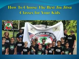 How To Choose The Best Jiu Jitsu Classes for Your Kids