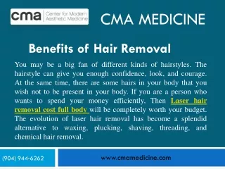 Laser hair removal cost full body  - CMA Medicine