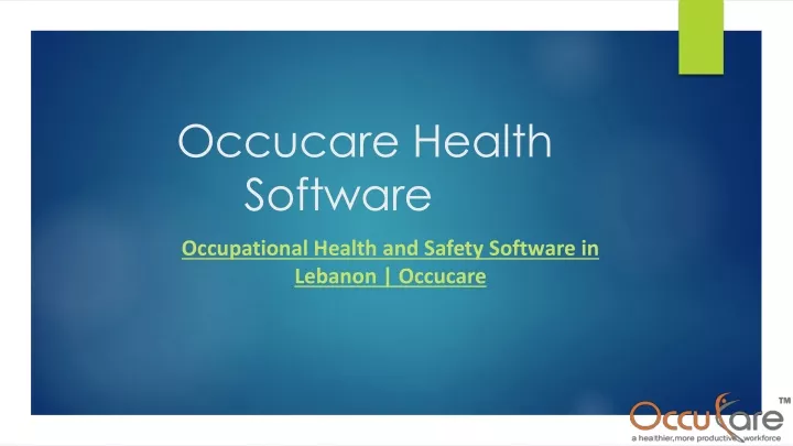 occucare health software