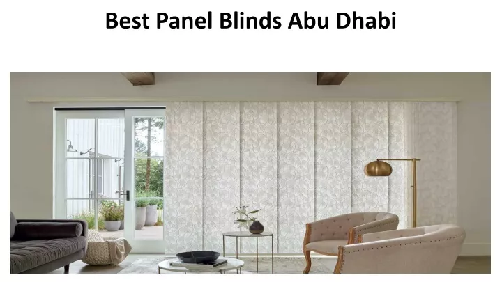 best panel blinds abu dhabi