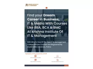 Krishna Institute of IT & Management| Top Management College in Bihar