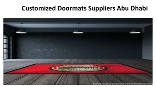 customized doormats suppliers abu dhabi