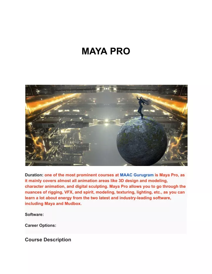 maya pro