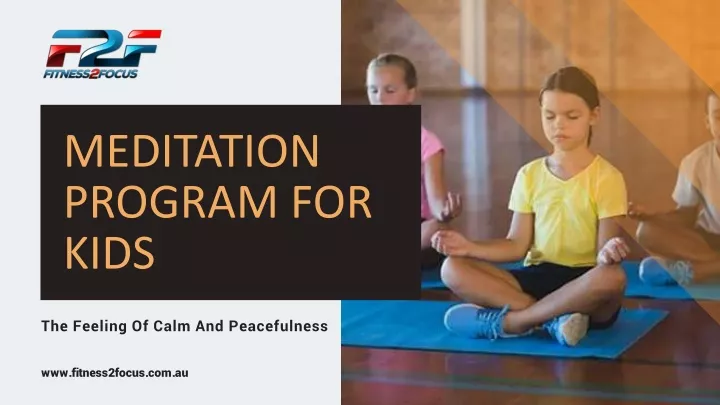 meditation program for kids