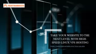 Take Your Website to the Next Level with High-Speed Linux VPS Hosting