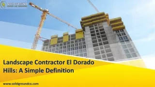 Landscape Contractor El Dorado Hills A Simple Definition