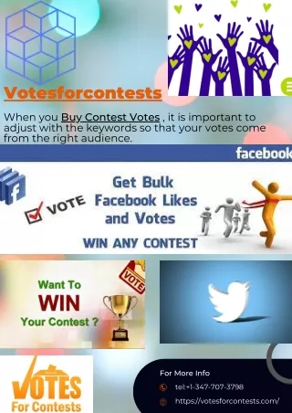 Buy contest votes