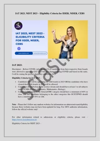 iat 2023 nest 2023 eligibility criteria for iiser