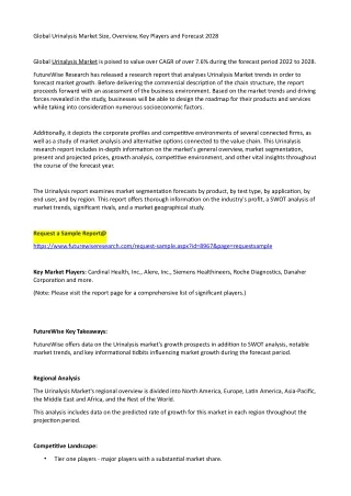 global urinalysis market size overview