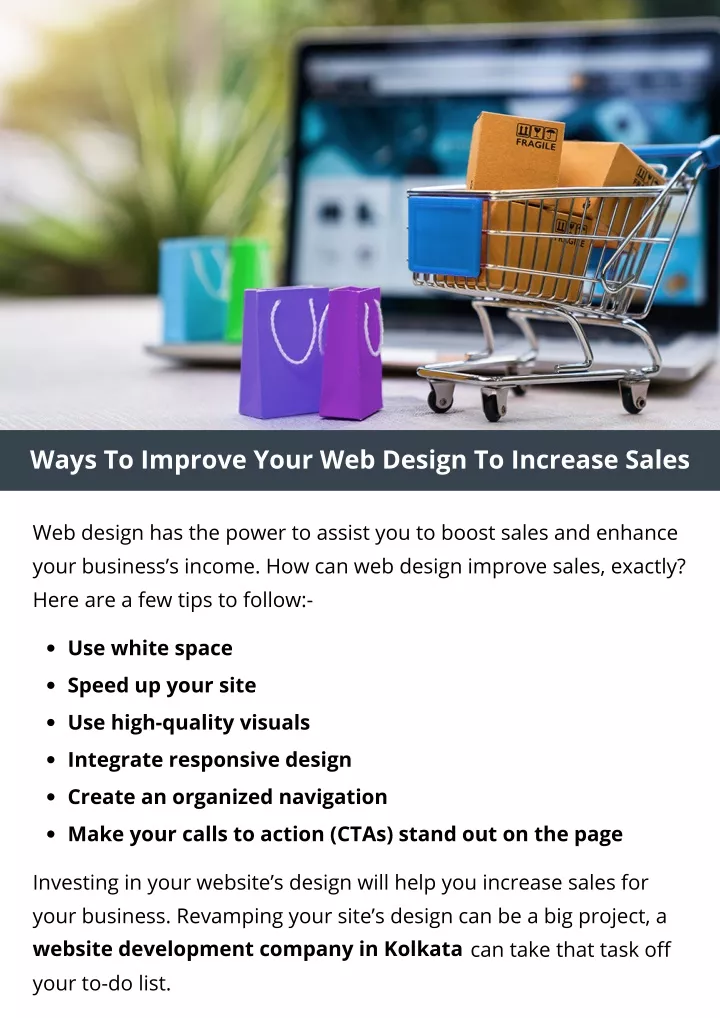 ways to improve your web design to increase sales