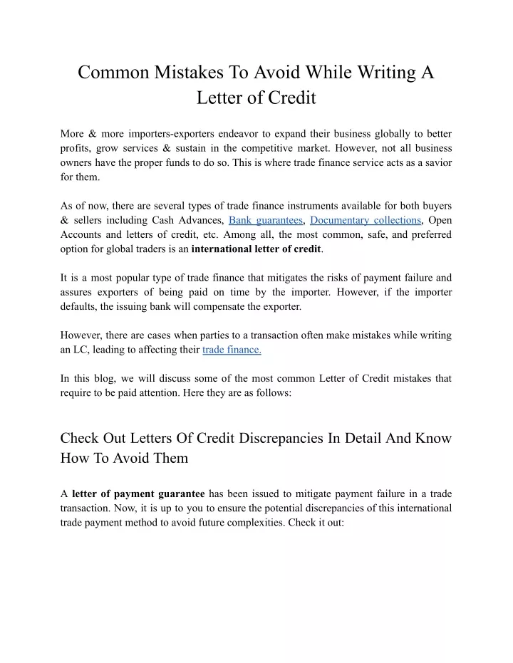 common mistakes to avoid while writing a letter