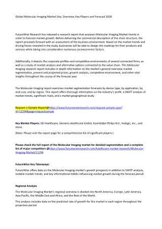 global molecular imaging market size overview