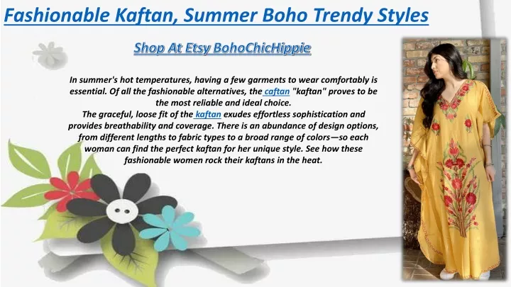 fashionable kaftan summer boho trendy styles