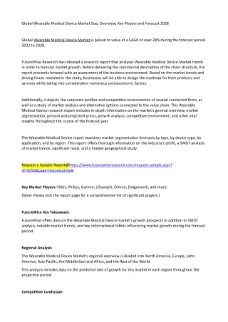 global wearable medical device market size