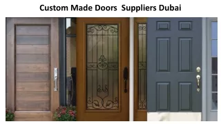 Custom Made Doors   risalafurniture