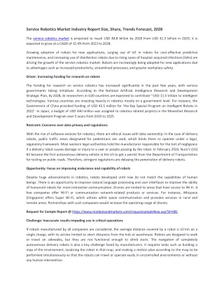 service robotics market industry report size
