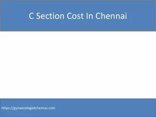 c section cost in chennai