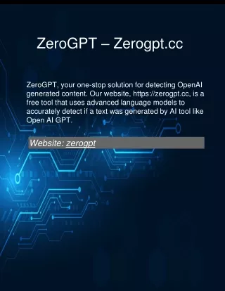 zerogpt.cc - ChatGPT Content Detector