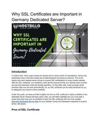 why ssl certificates are important in germany