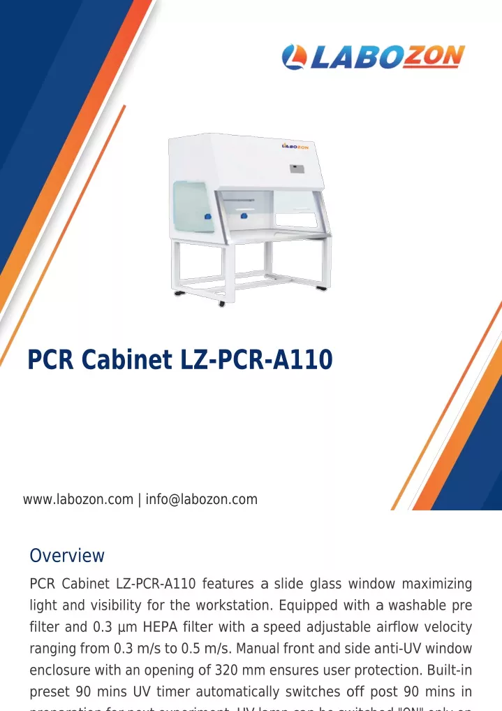 pcr cabinet lz pcr a110