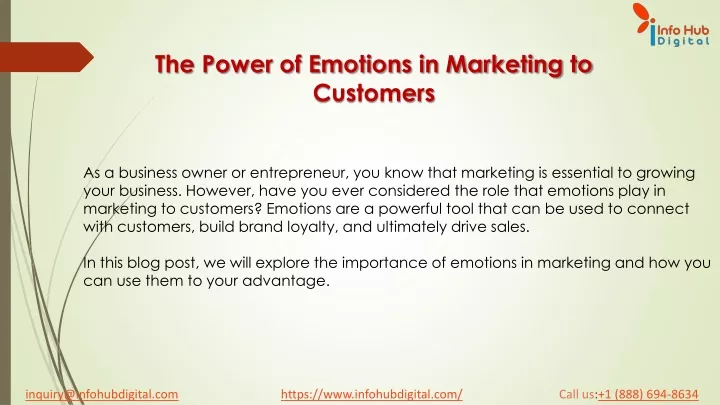 the power of emotions in marketing to customers