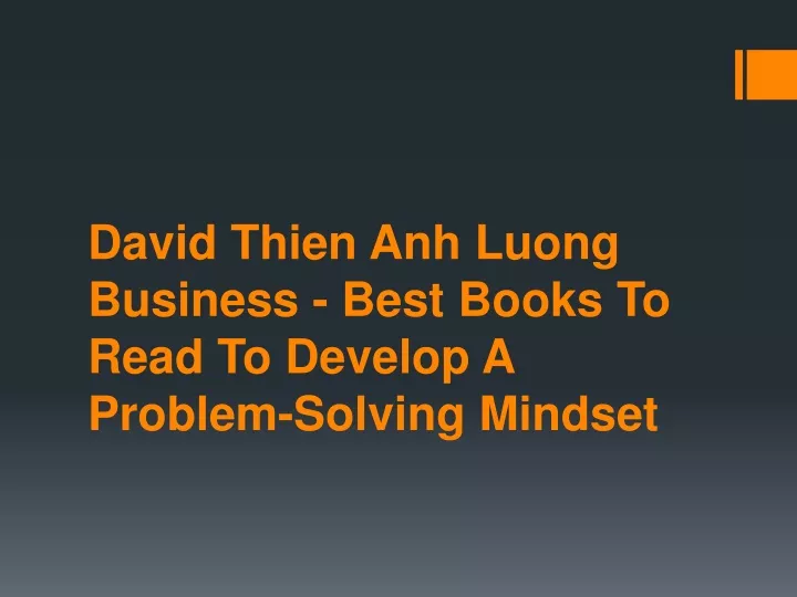 david thien anh luong business best books to read to develop a problem solving mindset