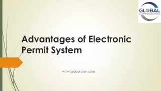 Advantages of Electronic Permit System
