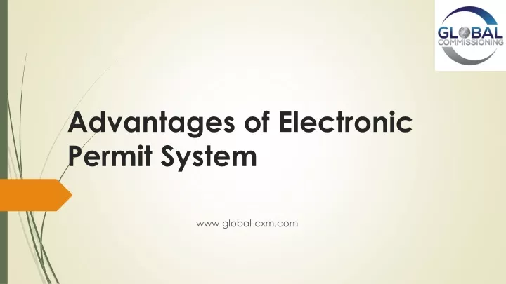 advantages of electronic permit system