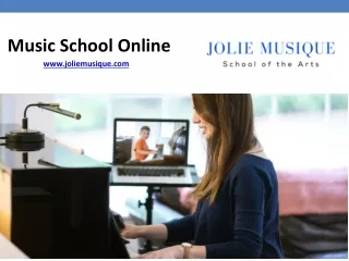 Music School Online - www.joliemusique.com