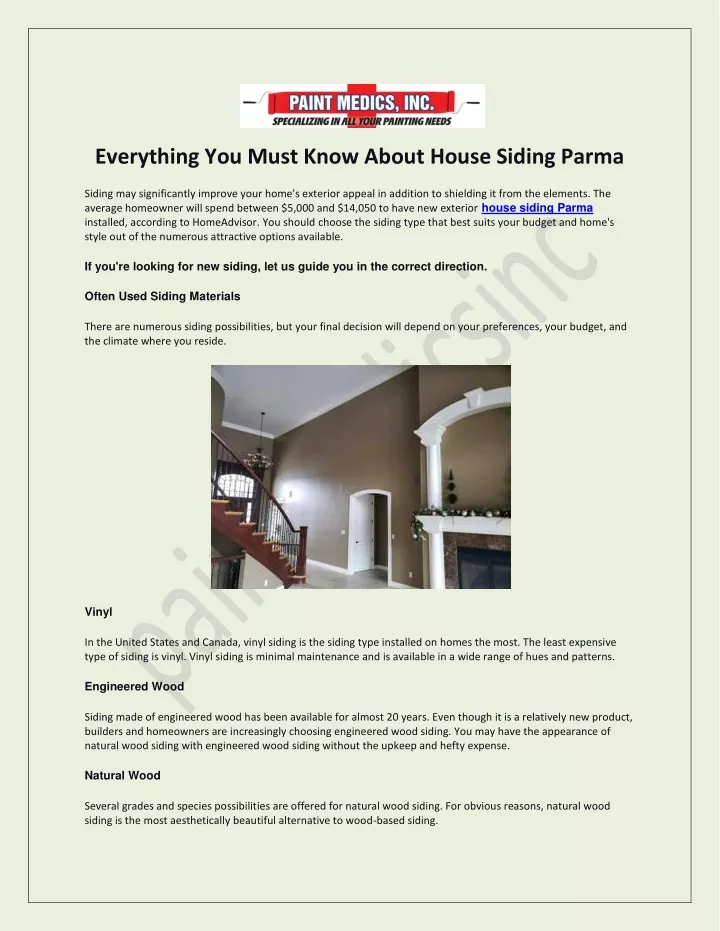 everything you must know about house siding parma