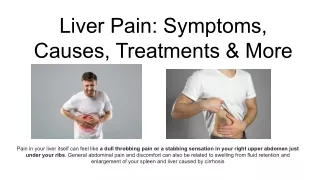 liver pain symptoms